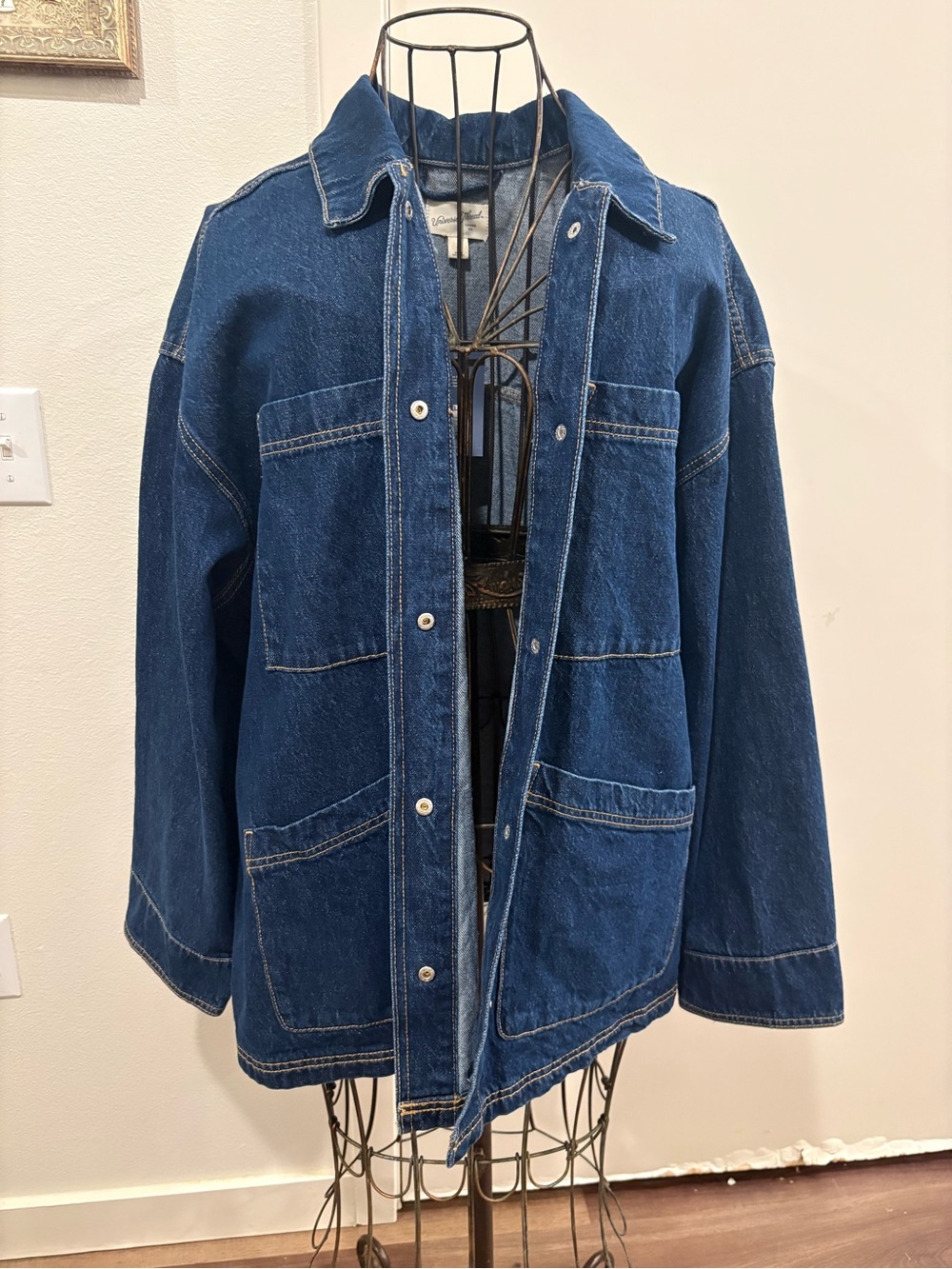Universal Thread tDark Blue Denim Oversized Jacket
